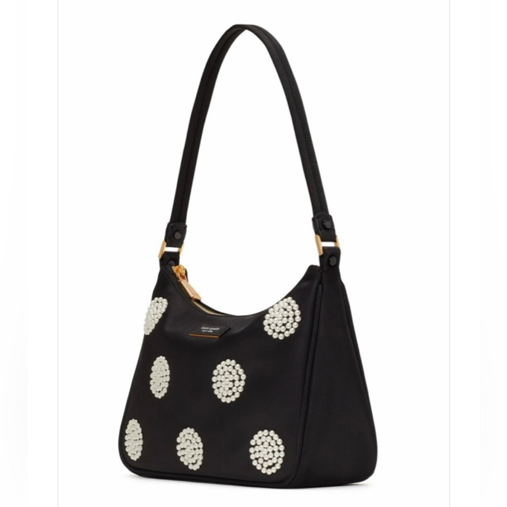 Kate Spade Embellished durable woven nylon with leather trim
Matte lining - Picture 2 of 12
